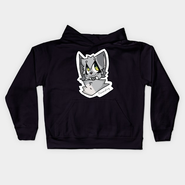 Dovewing Sticker Kids Hoodie by WillowTheCat-